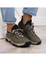 Pohodlné poltopánky Rieker W RKR610 green Pohodlné poltopánky Rieker W RKR610 green
