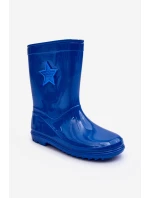 Dziecięce Gumowe Kalosze Niebieskie Malvi Dziecięce Gumowe Kalosze Niebieskie Malvi