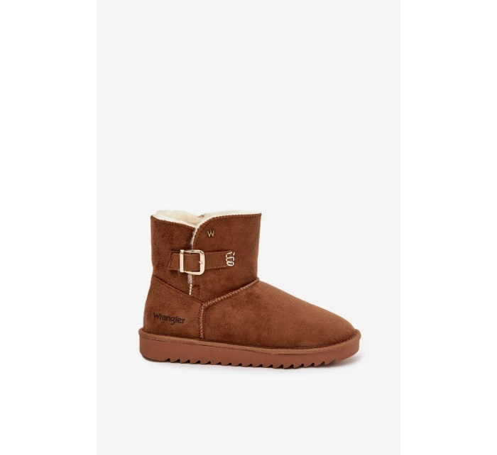 Śniegowce Damskie Z Klamrą Wrangler 20253091.37B Camel Śniegowce Damskie Z Klamrą Wrangler 20253091.37B Camel