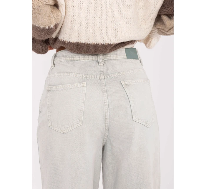 Nohavice D80028BB62487A1 svetlo sivé