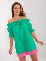 Bluzka LK BZ model 18714289 zielony - FPrice Bluzka LK BZ model 18714289 zielony - FPrice