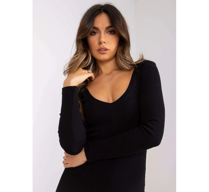 Šaty RV SK model 17035158 černá - FPrice Šaty RV SK model 17035158 černá - FPrice