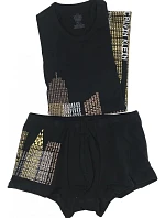 Pánsky komplet M4106E-001 hnedá - Calvin Klein