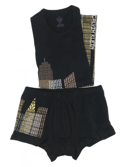 Pánsky komplet M4106E-001 hnedá - Calvin Klein