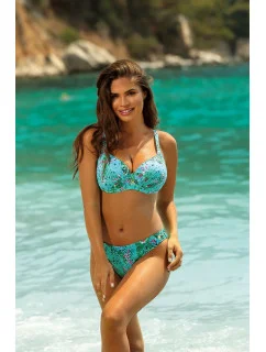 Dámske dvojdielne plavky Bora Bora 5 S940BR5 Zelený kvetinový vzor - vlastné