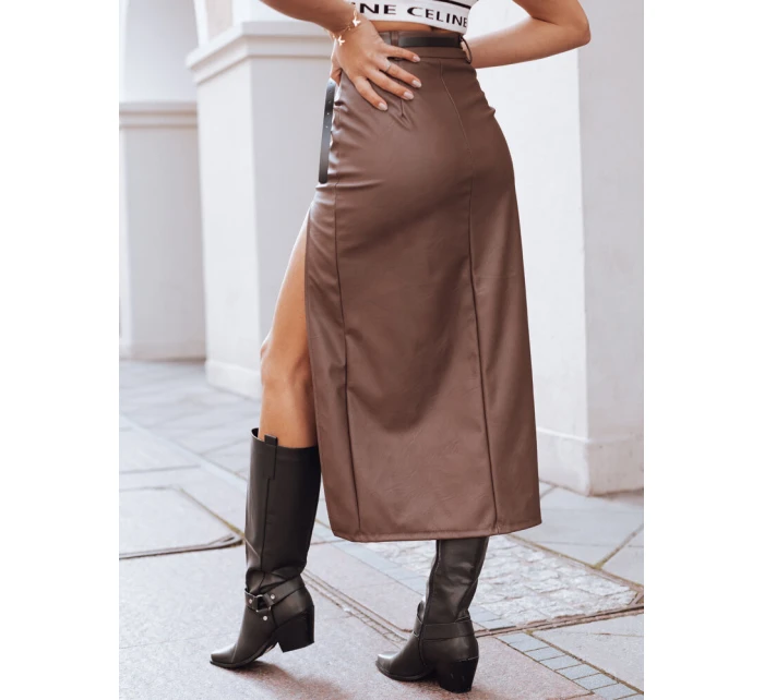 hnědá midi sukně Dstreet model 21971528 - FashionStreet