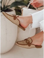 SOFTINO camel dámske žabky na klinoch FashionStreet ZY0865