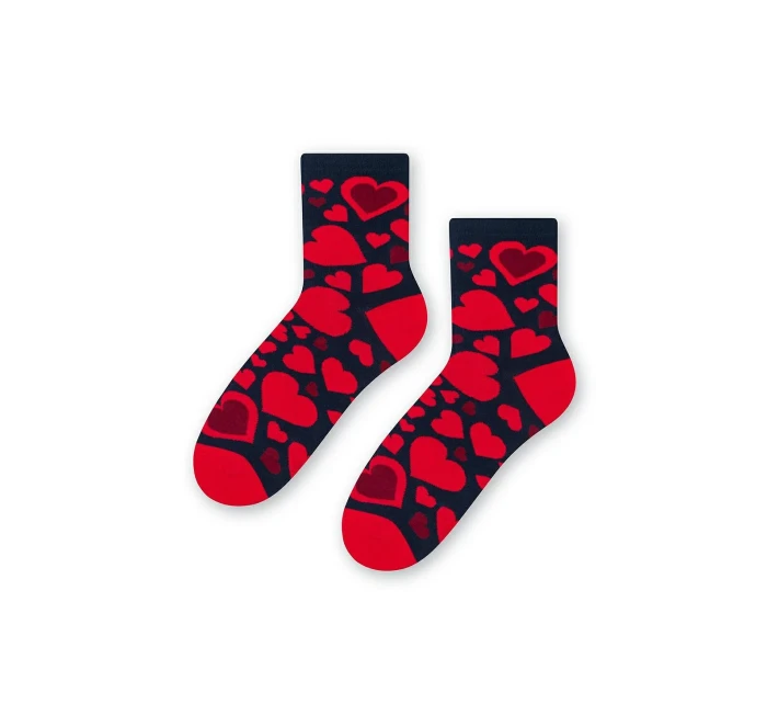 Dámské ponožky model 14559108 Srdce - Steven Dámské ponožky model 14559108 Srdce - Steven