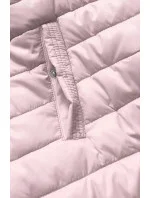 Tmavomodrá a ružová obojstranná dámska zimná bunda s kapucňou (w213) Tmavomodrá a ružová obojstranná dámska zimná bunda s kapucňou (w213)