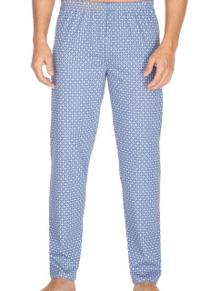 Pánske pyžamové nohavice Robert modré kockované