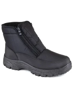 Novinky M EVE439 čierne zateplené snehové topánky