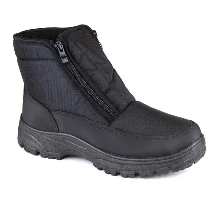 Novinky M EVE439 čierne zateplené snehové topánky