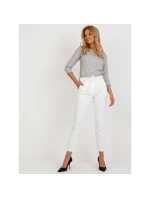 Ecru klasické látkové kalhoty Giulia s ke model 21349884 Ecru klasické látkové kalhoty Giulia s ke model 21349884