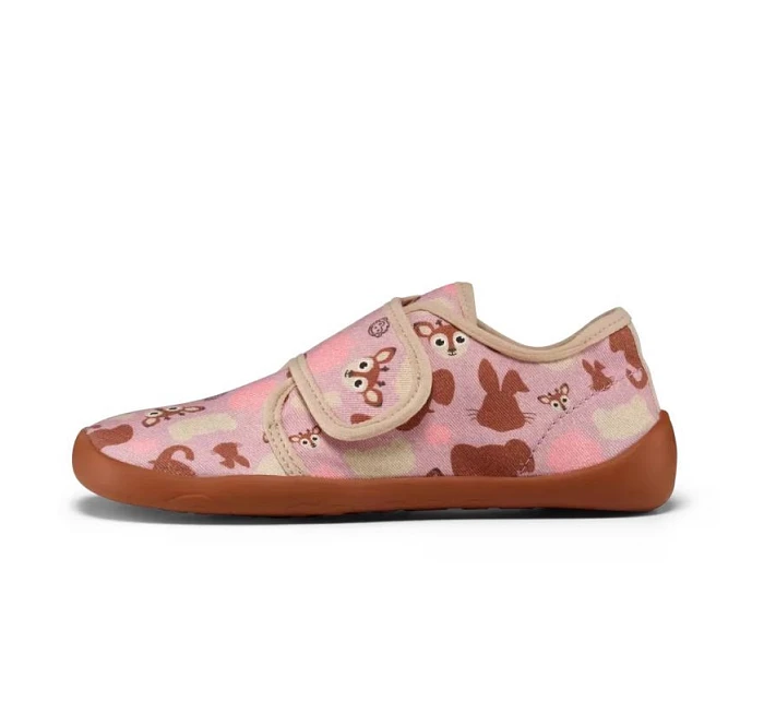 Affenzahn barefoot topánky Slipper Cotton Movy deer (01398-40141)