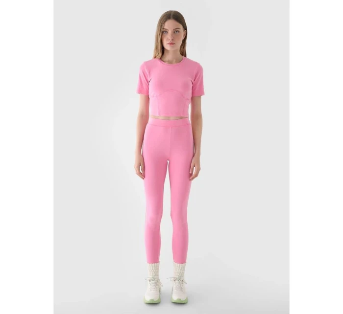 Crop top slim smooth dámský 4F 4FRAW24TTSHF2581-54S