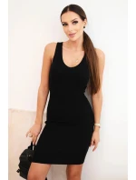 Dámska viskózna blúzka a šaty čierne