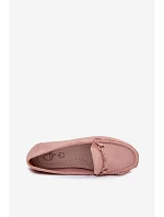 Dámské mokasíny Ploché Růžové model 22091868 - Boto