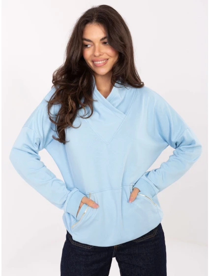 Bluza RV BL model 21334712 jasny niebieski - FPrice Bluza RV BL model 21334712 jasny niebieski - FPrice