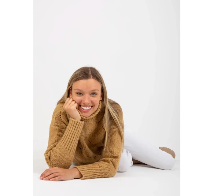 Dámský svetr LC SW model 20756463 velbloudí - FPrice Dámský svetr LC SW model 20756463 velbloudí - FPrice