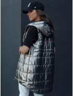 Dámska prešívaná vesta PIXIECODE tmavo šedá FashionStreet TY4437 Dámska prešívaná vesta PIXIECODE tmavo šedá FashionStreet TY4437