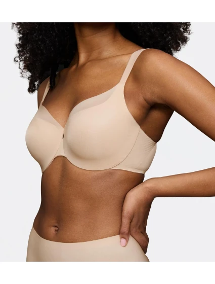 Dámska podprsenka BMU Illusion Curve Bra W01 - BROWN ecru 00NZ - TRIUMPH