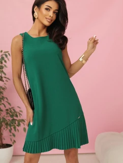 elegantní trapézové šaty s asymetrickým řasením model 21218048 - numoco