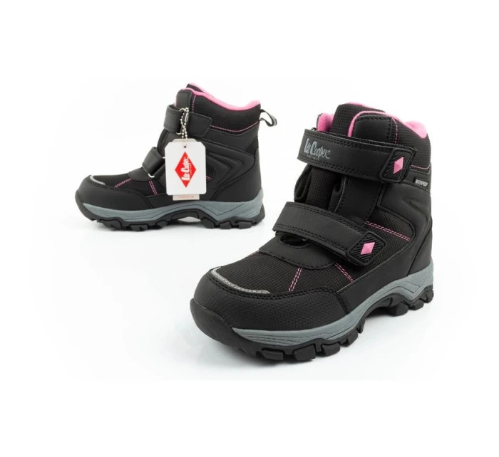 Detské zimné snežnice Lee Cooper vodotesné zateplené čierne Detské zimné snežnice Lee Cooper vodotesné zateplené čierne