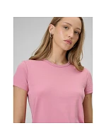 Dámské hladké tričko slim model 22193687 dámské - 4F