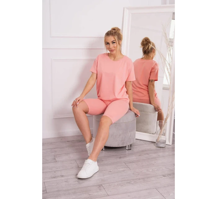 Komplet top+legginsy morelowa