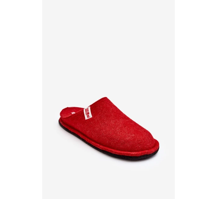 Klasyczne Damskie Papcie Big Star KK276012 Czerwone