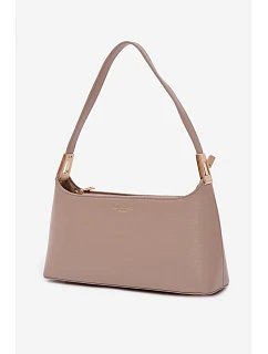 Kožená kabelka z eko kůže tmavě béžová model 22111564 - Flora&Co