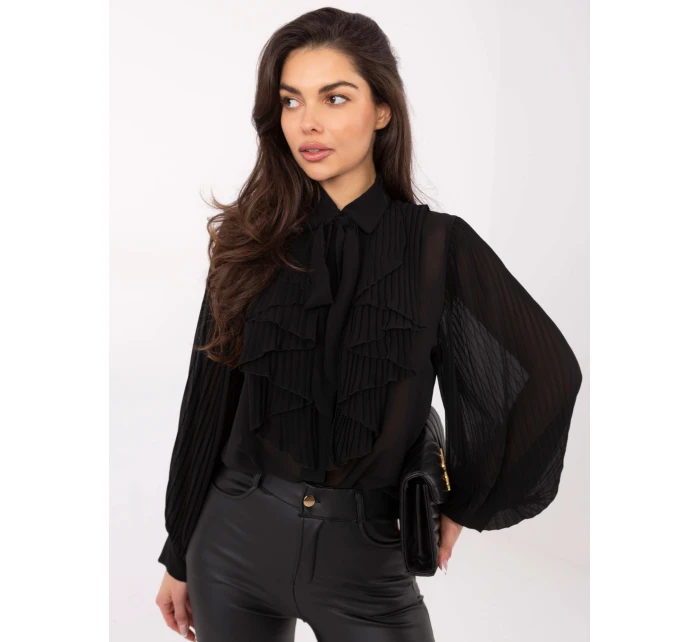 MI KS košeľa A2818.09 čierna