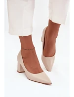 LL-380P Ryvessa béžové lodičky na platforme - Seastar LL-380P Ryvessa béžové lodičky na platforme - Seastar