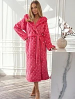 Dámsky župan Amira 2551 Tmavoružový vzor - L&L Lamp