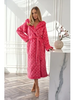 Dámský župan Tmavě růžová vzor L&L model 21803146 - L&L