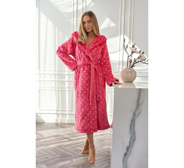 Dámský župan Tmavě růžová vzor L&L model 21803146 - L&L Dámský župan Tmavě růžová vzor L&L model 21803146 - L&L