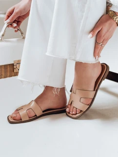 Dámske žabky CLASSROT notchback beige FashionStreet ZY0883