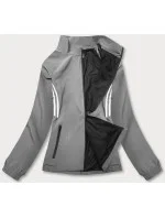 Tmavosivá rozopínacia dámska mikina (20315)