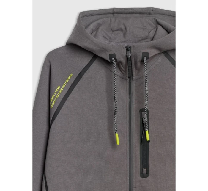 Pánska mikina s kapucňou 4F 4FRAW25TSWSM2456-23S