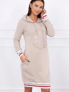 Béžové šaty Brooklyn