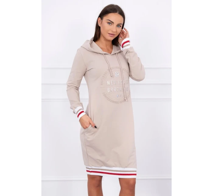 Béžové šaty Brooklyn