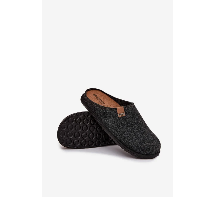 Pánské domácí pantofle  tmavě šedé model 21725206 - Inblu