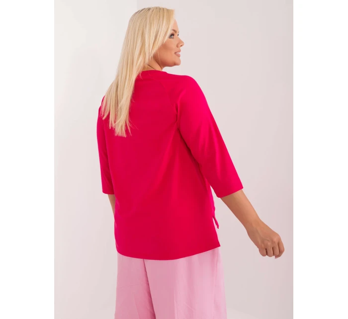 Bluzka RV BZ model 20190796 fuksjowy - FPrice Bluzka RV BZ model 20190796 fuksjowy - FPrice