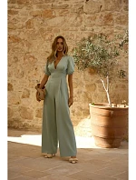 M852 Kombinéza s puzdrovými rukávmi - mentolová