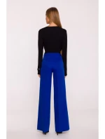 model 21296011 Kalhoty se širokými nohavicemi královská modř - Moe