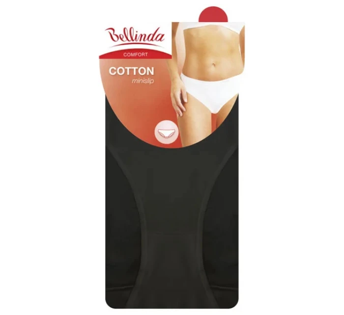 Dámske nohavičky COTTON MINISLIP Black - BELLINDA