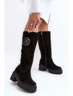 Čižmy na podpätku, model 187333 Step in style
