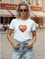 koszulka damska z nadrukiem biała model 22277305 - FashionStreet koszulka damska z nadrukiem biała model 22277305 - FashionStreet