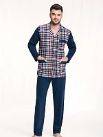 Luna 797 long/r 4XL pánske pyžamo bez zipsu