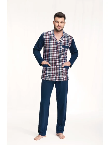 Piżama dł/r 4XL męska model 20328315 - Luna Piżama dł/r 4XL męska model 20328315 - Luna